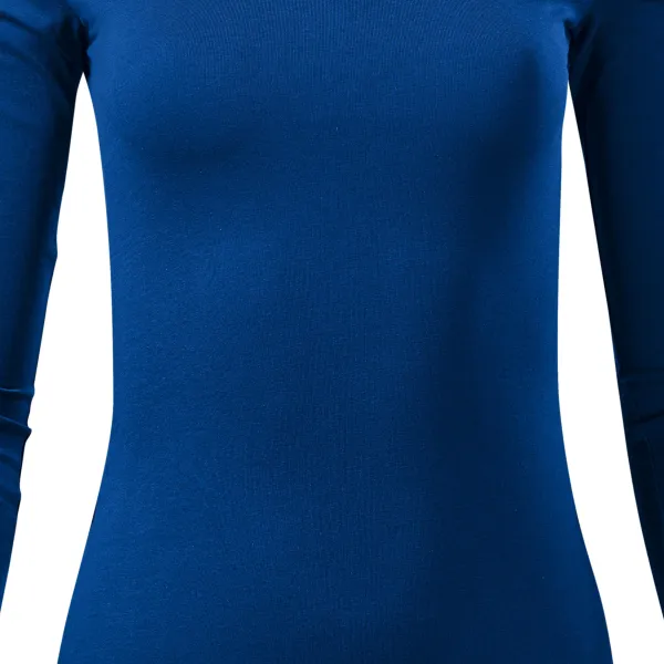 Koszulka damska z długim rękawem - Lekko dopasowany krój