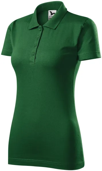 Damska koszulka polo slim fit - Koszulka polo damska bawełniana
