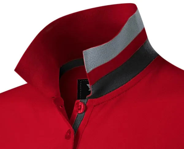 Sukienka damska z kołnierzem do góry - Kołnierzyk z dwoma sposobami noszenia