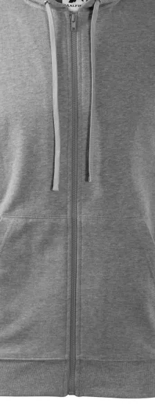 Bluza męska z kapturem - Zamek błyskawiczny w kolorze bluzy
