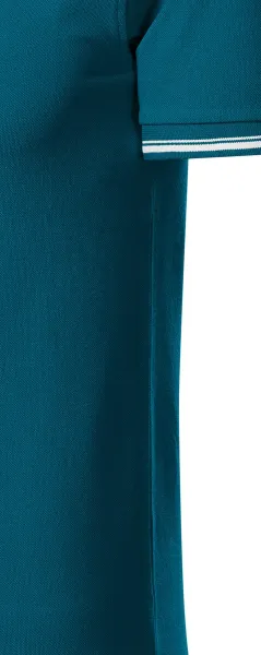 Męska koszulka polo z kontrastowymi detalami - Krój z bocznymi szwami