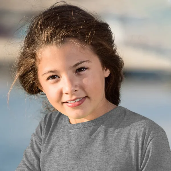 Koszulka dziecięca z długim rękawem - Klasyczny okrągły dekolt