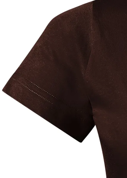 Prosta koszulka damska - Klasyczne krótkie rękawy