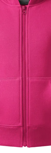 Bluza dziecięca z kapturem - Zamek błyskawiczny w kolorze bluzy