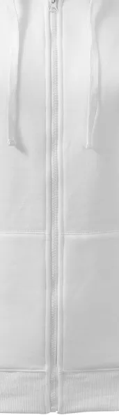 Bluza damska z kapturem - Zamek błyskawiczny w kolorze bluzy