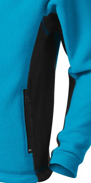 Kontrastowa kurtka z polaru dla dzieci - Ciemne kontrastujące detale