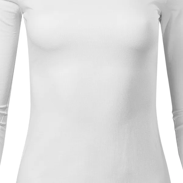 Koszulka damska z długim rękawem - Lekko dopasowany krój