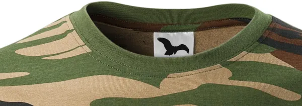 Koszulka w kamuflażu - Klasyczny okrągły dekolt