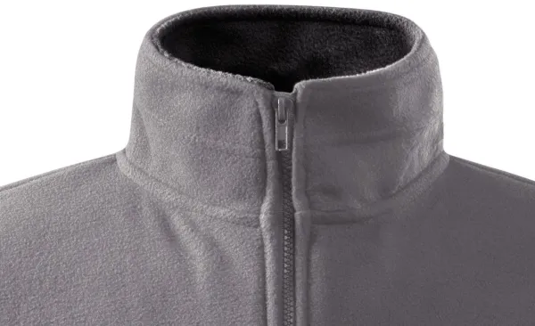 Męska kurtka polarowa - Zapięcie na zamek błyskawiczny aż do brody