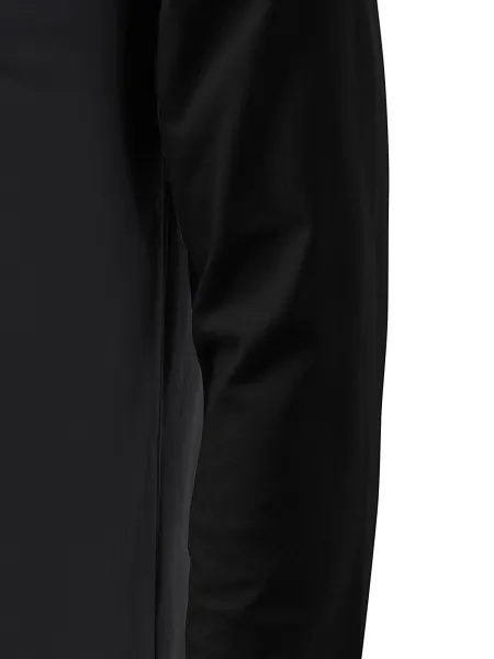 Męska koszulka kontrastowa z długim rękawem - Krój z bocznymi szwami