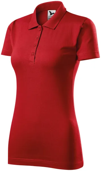 Damska koszulka polo slim fit - Koszulka polo damska bawełniana