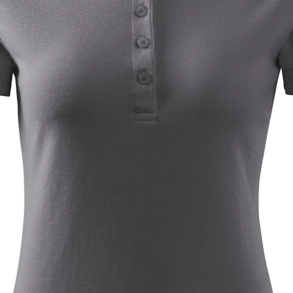 Damska elegancka koszulka polo - Łagodnie zwężane cięcie