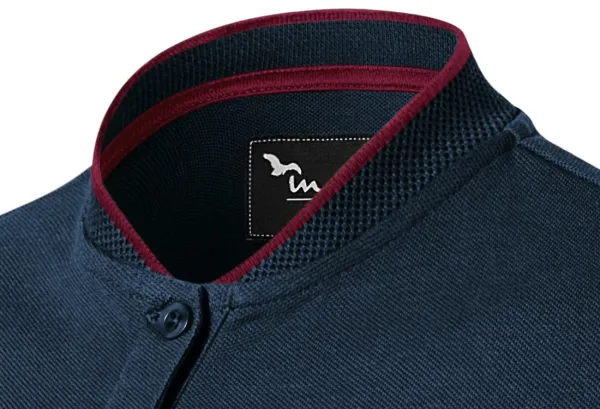 Damska koszulka polo z kołnierzykiem typu bomber - Kołnierz typu bomber
