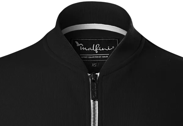 Bluza damska z ukrytymi kieszeniami - Kołnierz typu bomber