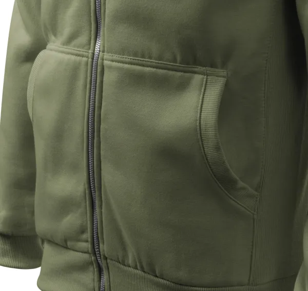 Prosta bluza męska bez kaptura - Kieszenie w stylu kangura