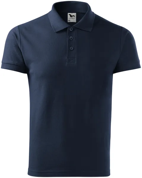 Elegancka męska koszulka polo - Męska lekka bawełniana koszulka polo