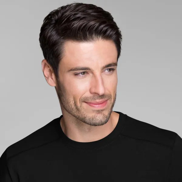 Koszulka męska zdobiona - Klasyczny okrągły dekolt