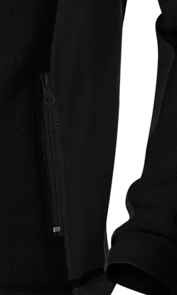 Kontrastowa kurtka z polaru dla dzieci - Praktyczne kieszenie zapinane na zamek