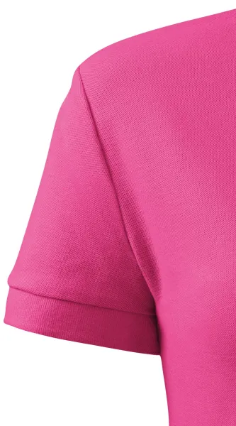 Damska prosta koszulka polo - Klasyczne krótkie rękawy