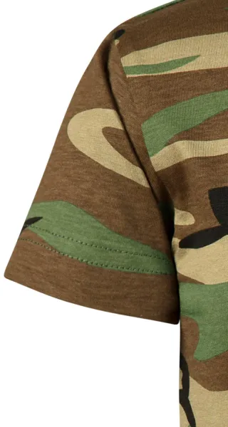 Koszulka dziecięca w kamuflaż - Klasyczne krótkie rękawy