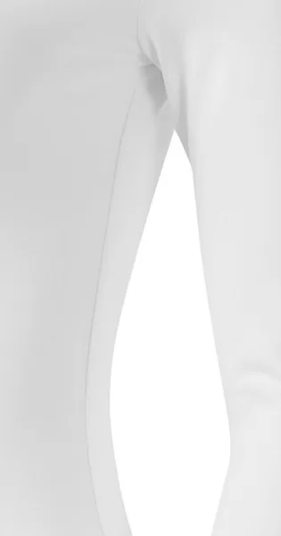 Koszulka damska z długim rękawem i głębszym dekoltem - Krój z bocznymi szwami