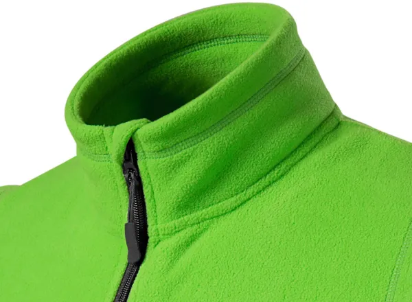 Kontrastowa kamizelka z polaru - Podwyższony kołnierz chroniący szyję przed zimnem