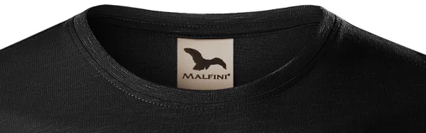 T-shirt męski, teksturowana bawełna organiczna - Klasyczny okrągły dekolt