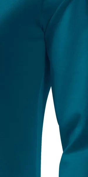 Damska dopasowana koszulka z długim rękawem - Krój z bocznymi szwami