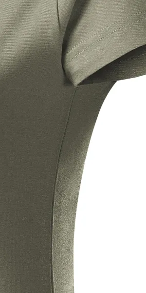 Prosta koszulka damska - Krój z bocznymi szwami