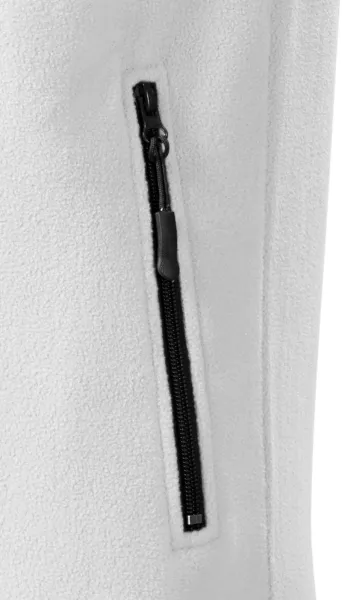 Kontrastowa kamizelka z polaru - Praktyczne kieszenie zapinane na zamek