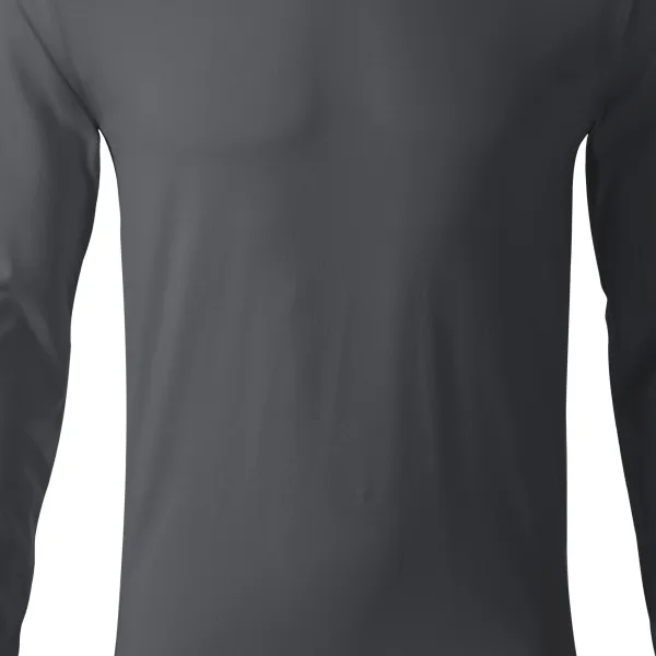 Dopasowana koszulka męska z długim rękawem - Lekko dopasowany krój