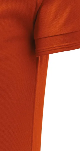 Męska luźna koszulka polo - Krój z bocznymi szwami