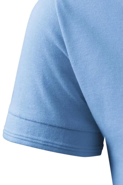 Męska luźna koszulka polo - Klasyczne krótkie rękawy