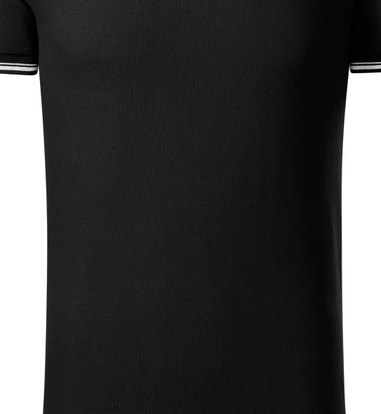 Męska koszulka polo z kontrastowymi detalami - Łagodnie zwężane cięcie