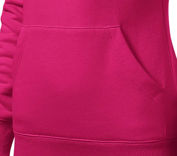 Damska bluza z kapturem bez zamka - Torba w stylu kangura