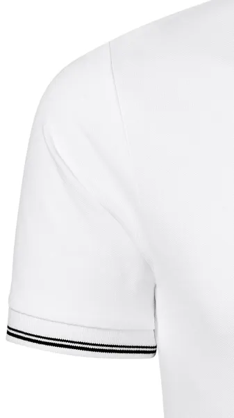 Męska koszulka polo z kontrastowymi detalami - Klasyczne krótkie rękawy