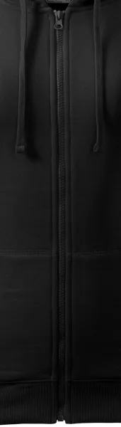 Bluza damska z kapturem - Zamek błyskawiczny w kolorze bluzy