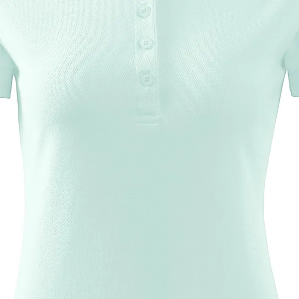 Damska elegancka koszulka polo - Łagodnie zwężane cięcie