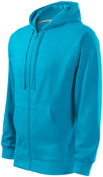 Bluza męska z kapturem - Męska bluza z kapturem zapinana na zamek