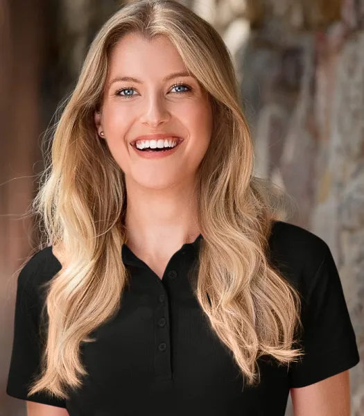 Damska elegancka koszulka polo - Zapięcie na 5 guzików