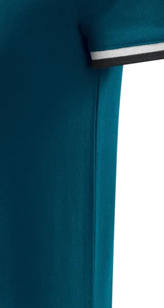 Męska koszulka polo z kołnierzem do góry - Krój z bocznymi szwami