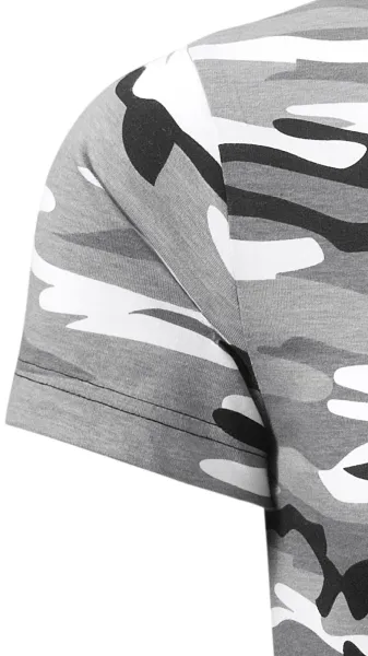 Koszulka w kamuflażu - Klasyczne krótkie rękawy