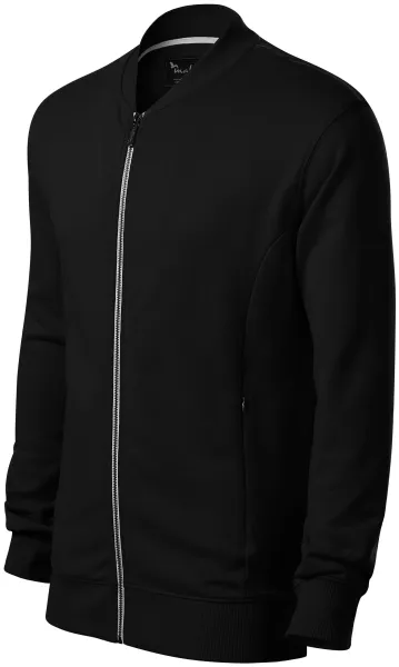 Bluza męska z ukrytymi kieszeniami - Bluza męska z zamkiem błyskawicznym i bez kaptura