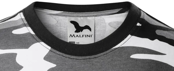 Koszulka dziecięca w kamuflaż - Klasyczny okrągły dekolt