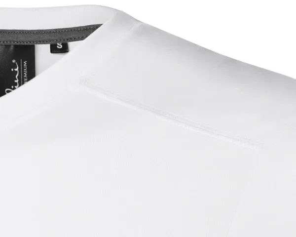 Koszulka męska zdobiona - Ozdobne przeszycia na górze z przodu