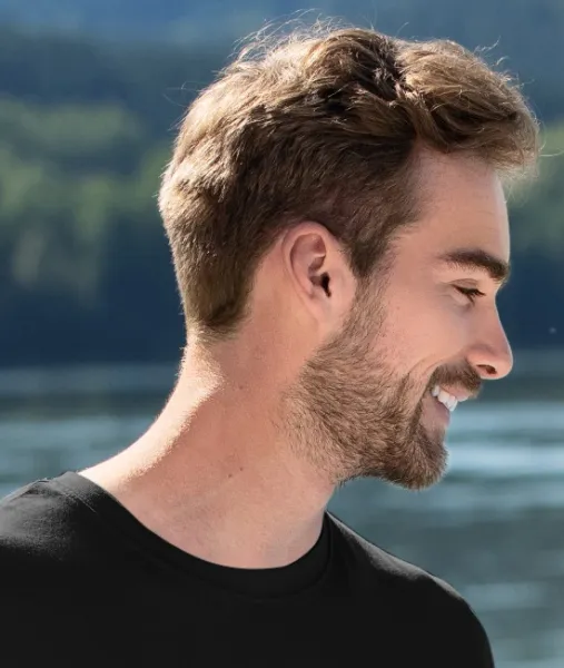 Modna koszulka męska - Klasyczny okrągły dekolt