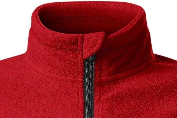 Kontrastowa kurtka z polaru dla dzieci - Zapięcie na zamek błyskawiczny aż do brody