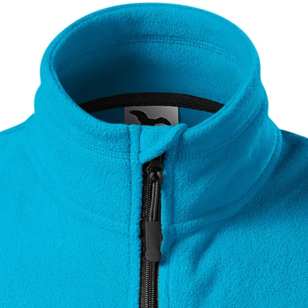 Kontrastowa kamizelka z polaru - Zapięcie na zamek błyskawiczny aż do brody