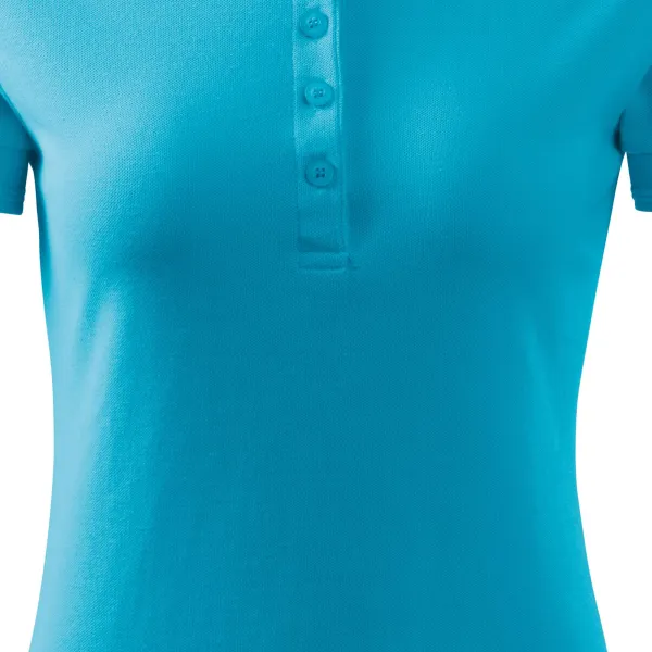Damska elegancka koszulka polo - Łagodnie zwężane cięcie