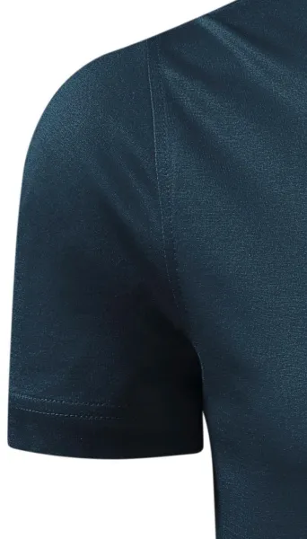 Męska elegancka merceryzowana koszulka polo - Klasyczne krótkie rękawy